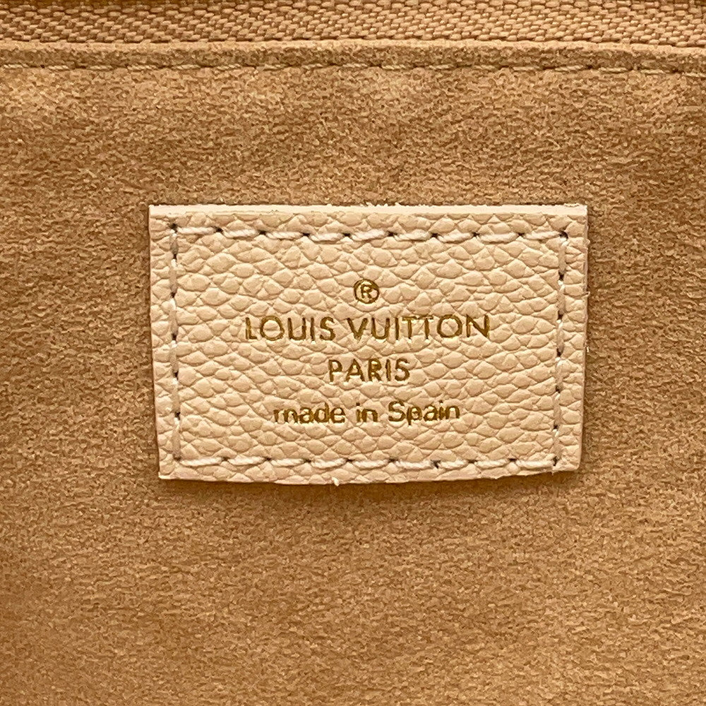 LOUIS VUITTON Neverfull Khaki/BeigeM46102 Monogram Empreinte Leather Size MM