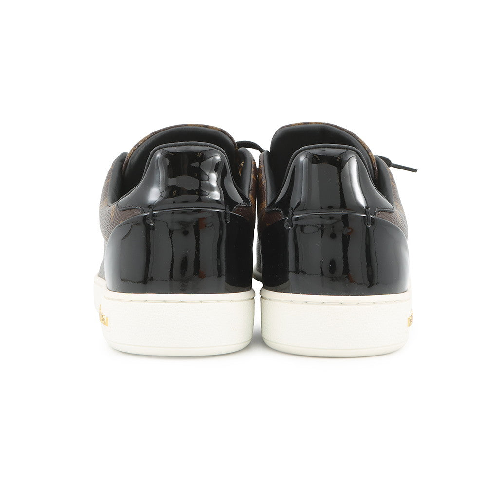LOUIS VUITTON Front Lowline Monogram Sneakers Brown1A1F4H Patent LeatherMonogram Size 37