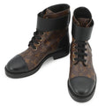 LOUIS VUITTON Wonderland Line EncreBoots Brown1A2Q30 Patent LeatherMonogram Size 38