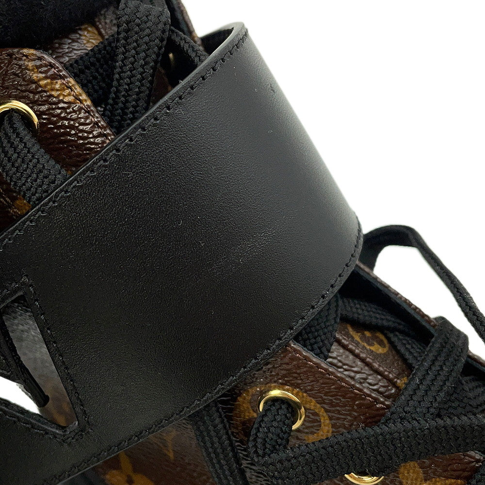 LOUIS VUITTON Wonderland Line EncreBoots Brown1A2Q30 Patent LeatherMonogram Size 38