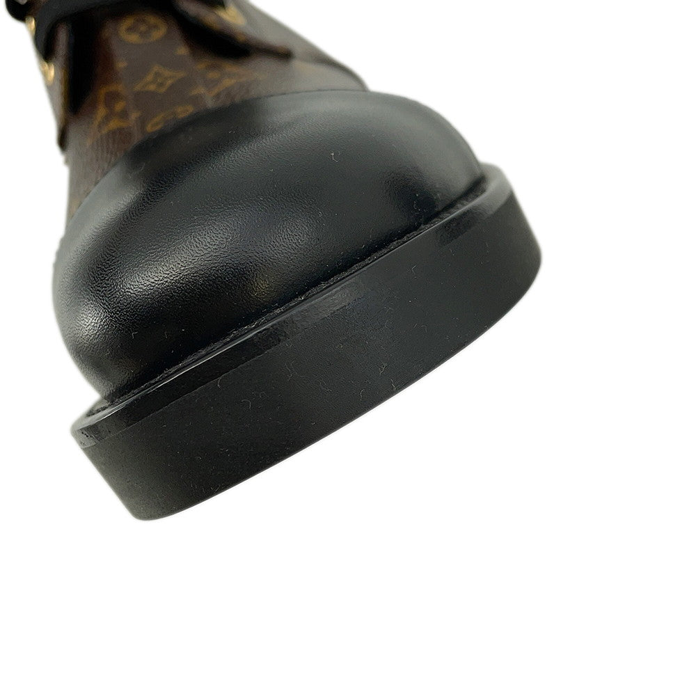 LOUIS VUITTON Wonderland Line EncreBoots Brown1A2Q30 Patent LeatherMonogram Size 38