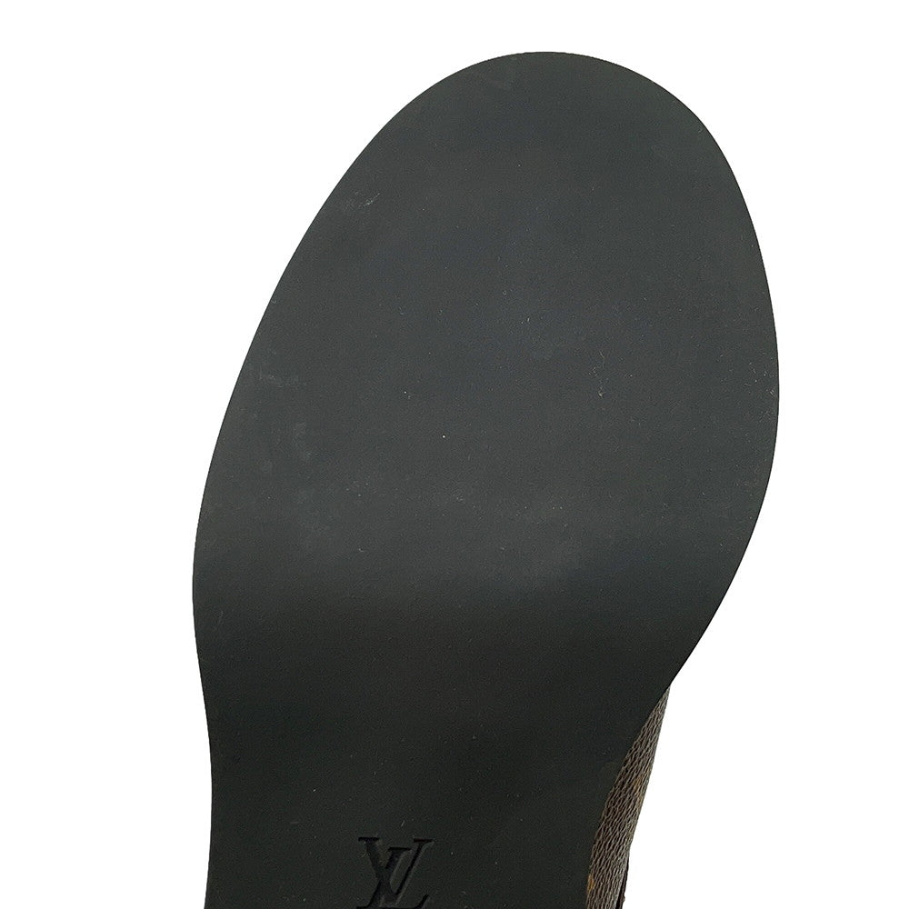 LOUIS VUITTON Wonderland Line EncreBoots Brown1A2Q30 Patent LeatherMonogram Size 38