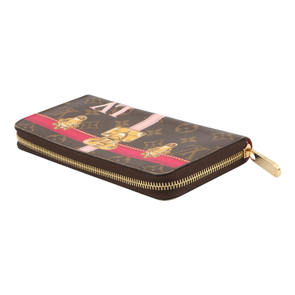 LOUIS VUITTON Zippy Wallet RedM62616 Monogram/Trunk