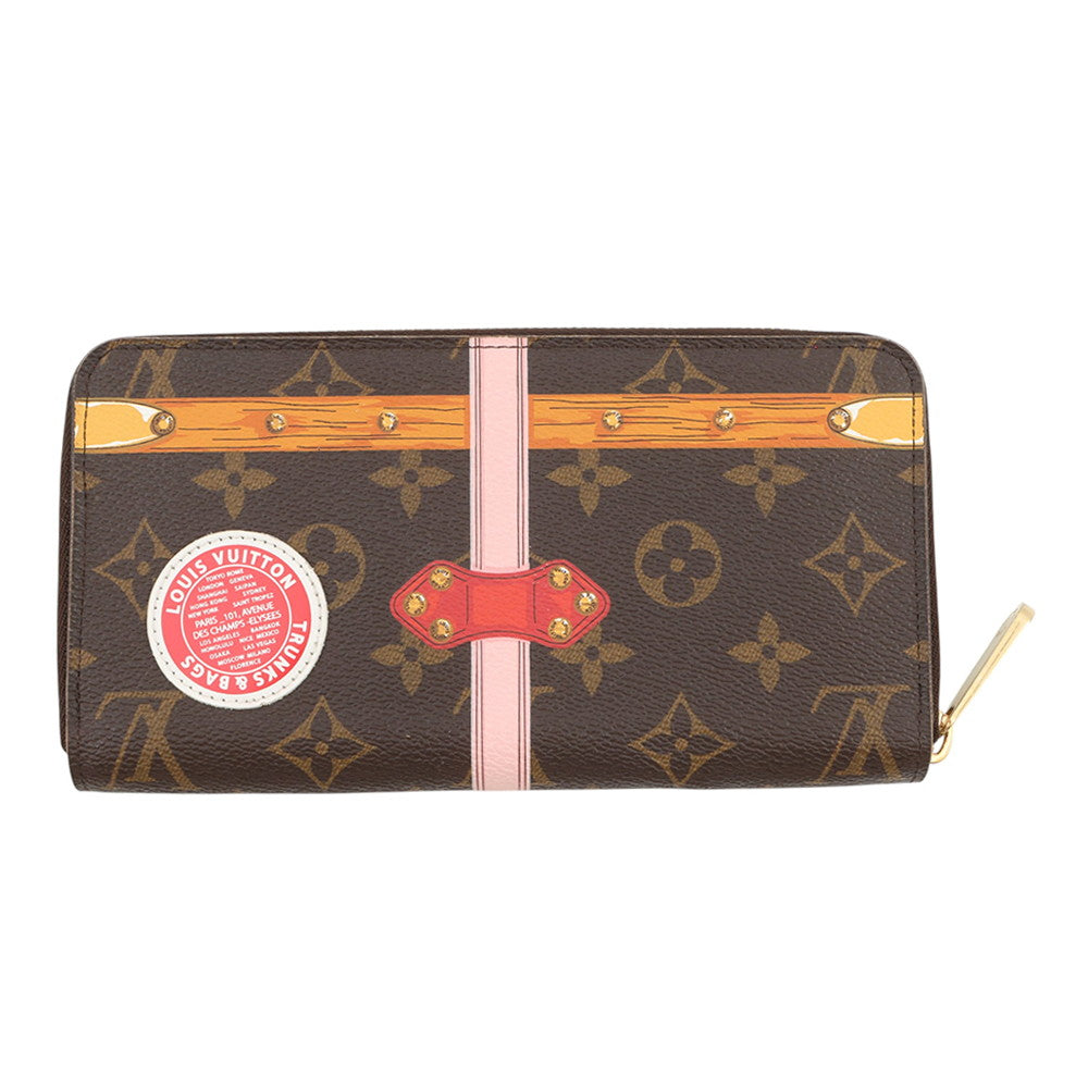 LOUIS VUITTON Zippy Wallet RedM62616 Monogram/Trunk