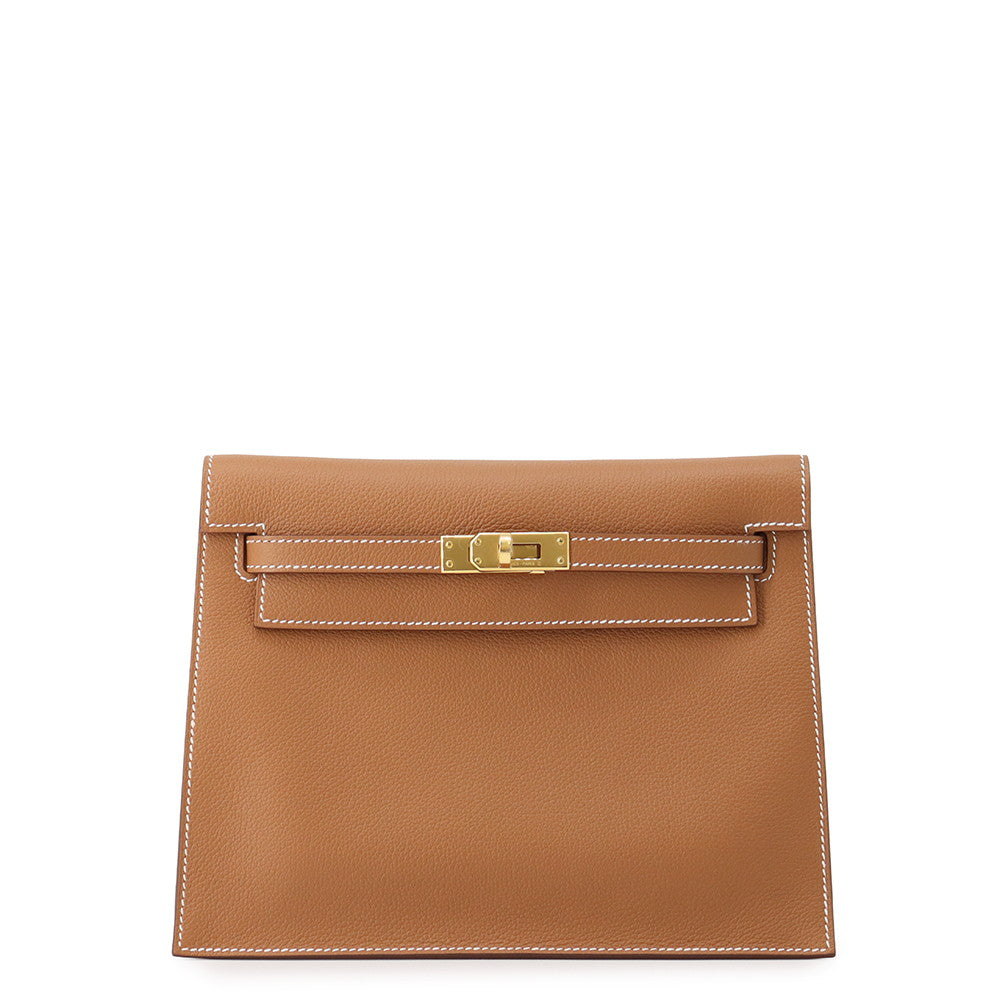 HERMES Kelly dance 2 Gold Evercolor