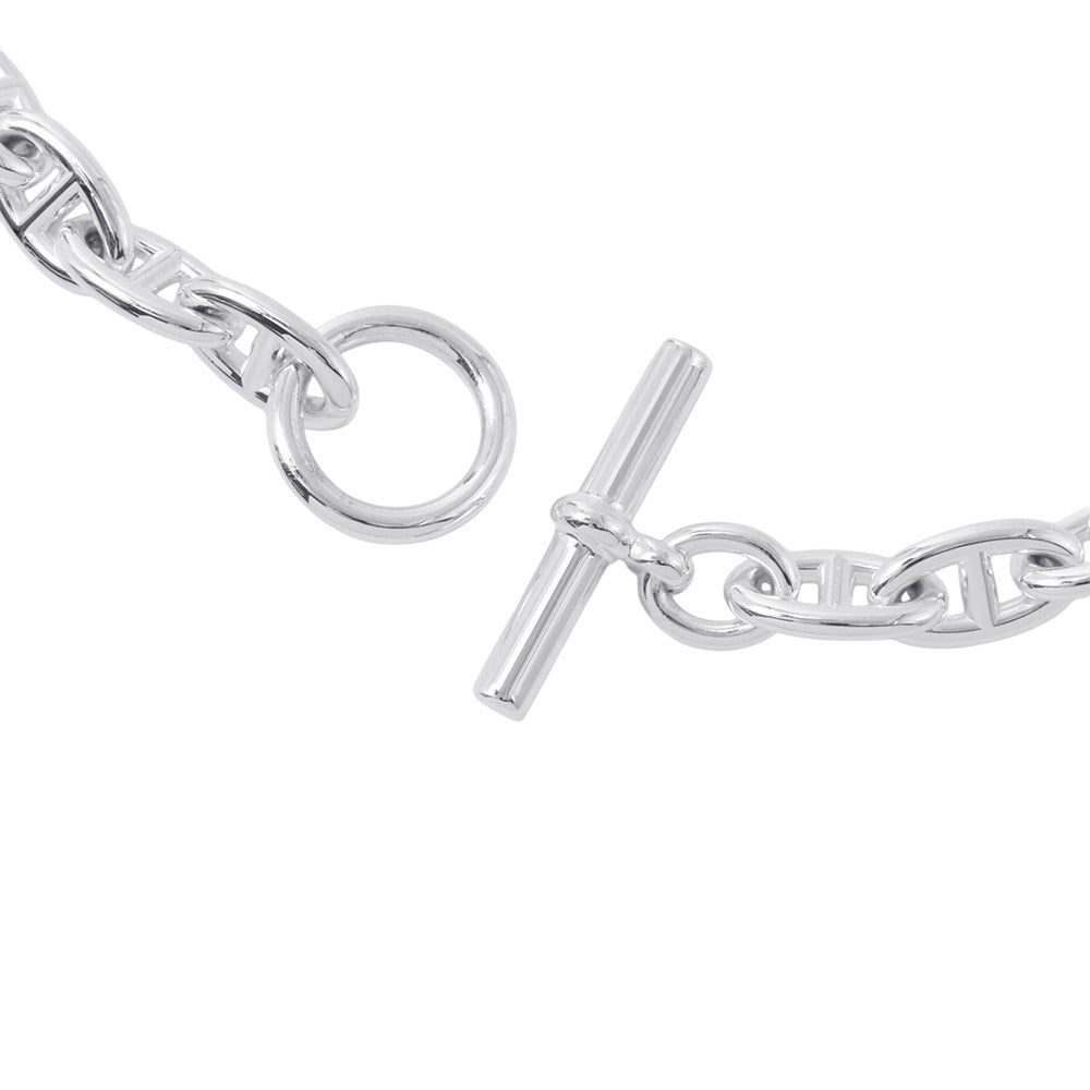 HERMES Chaine d'Ancre Necklace 33 frames Size GM SV925