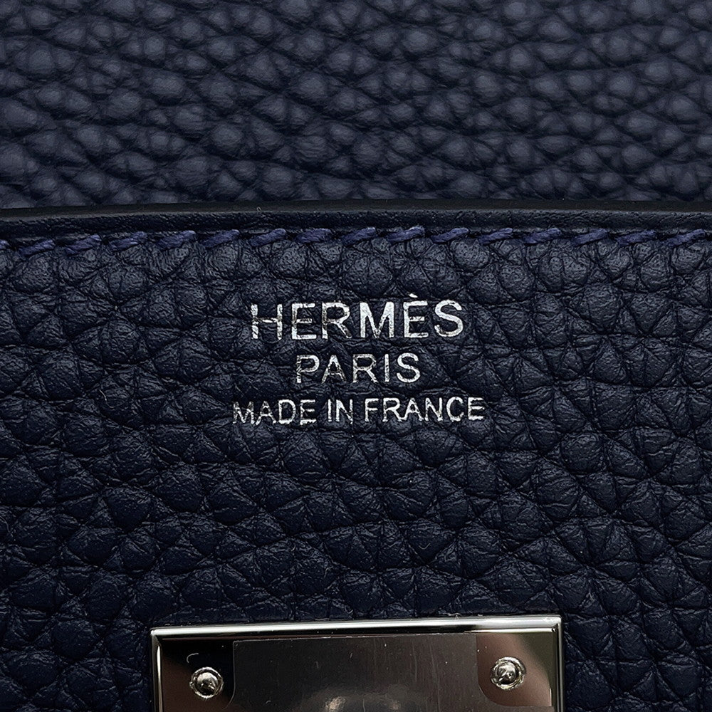 HERMES Birkin Blue Nuit Togo Leather Size 30