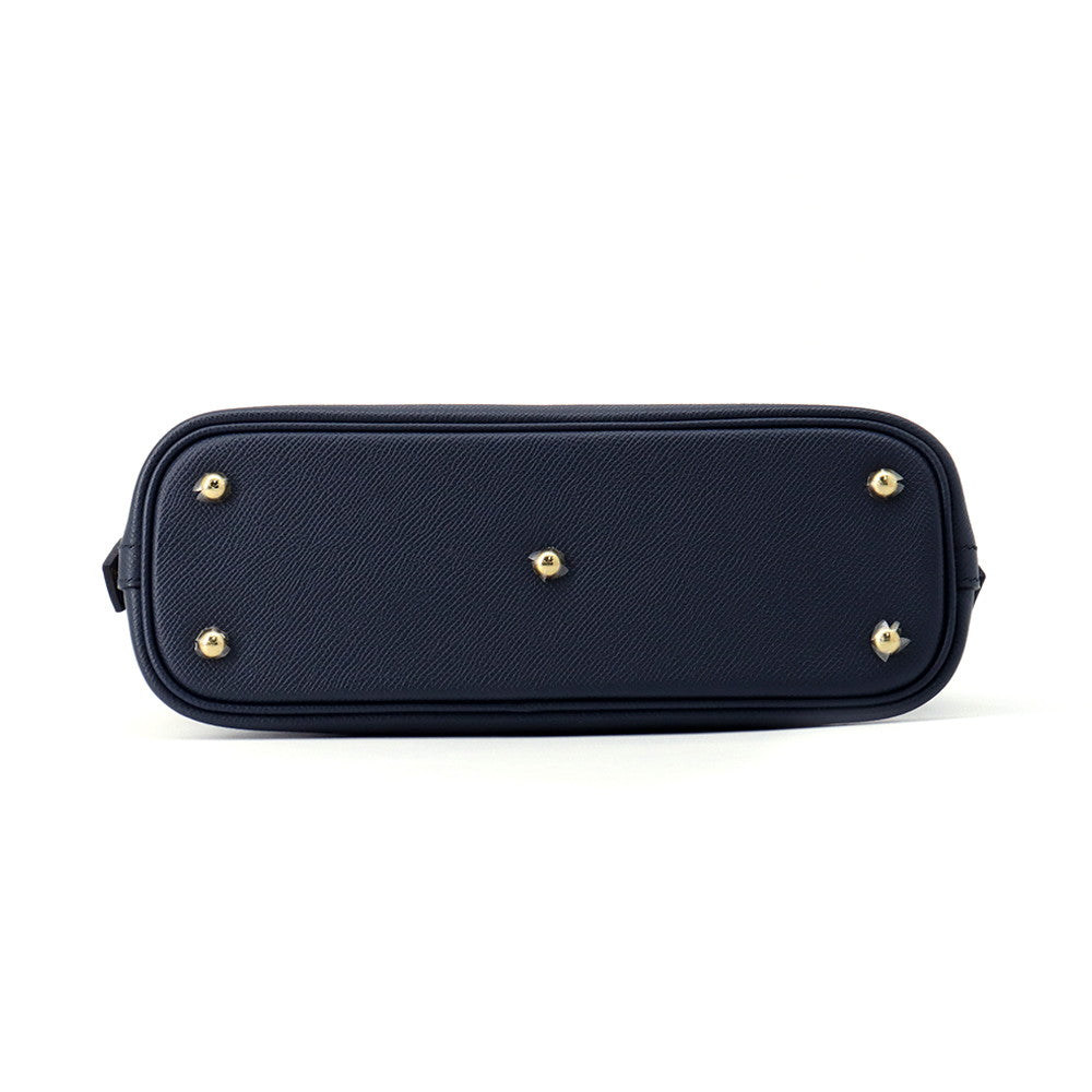HERMES Bolide Disorder Caban/Blue Indigo Epsom Tadelakt Leather Size 25