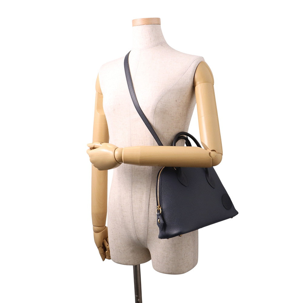 HERMES Bolide Disorder Caban/Blue Indigo Epsom Tadelakt Leather Size 25