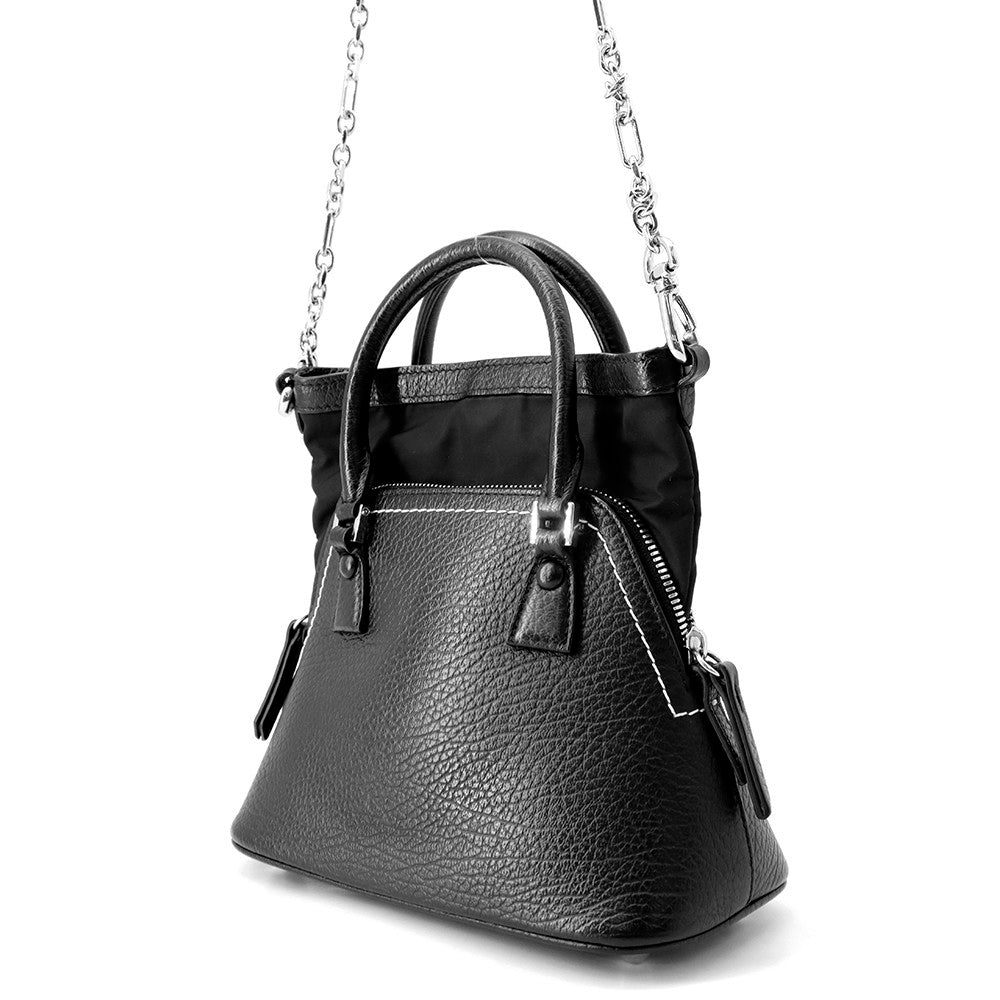 Maison Margiela Maison Margiela 5AC 2WAY Handbag BlackS56WG0081P0396T8013 Leather Nylon Size micro