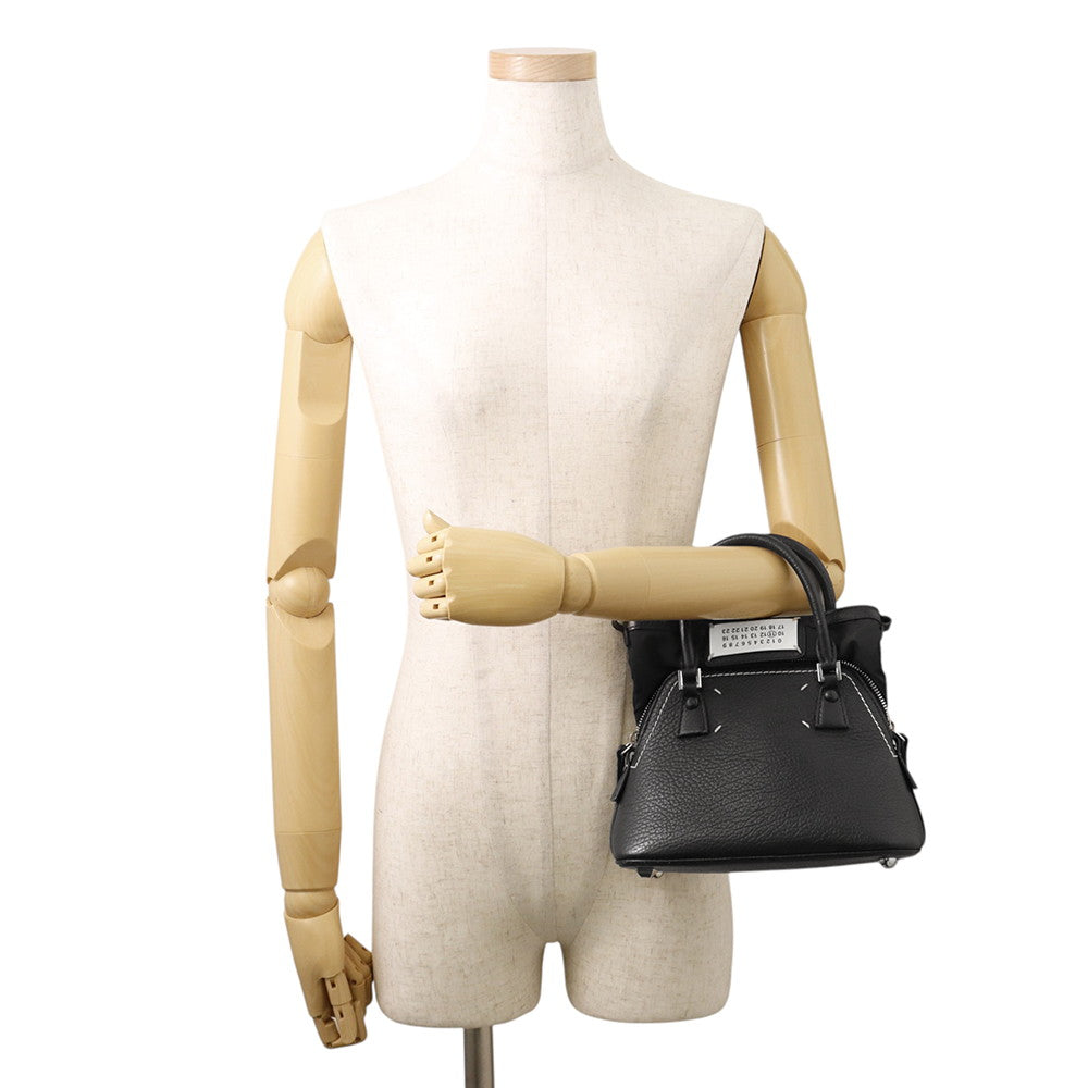 Maison Margiela Maison Margiela 5AC 2WAY Handbag BlackS56WG0081P0396T8013 Leather Nylon Size micro