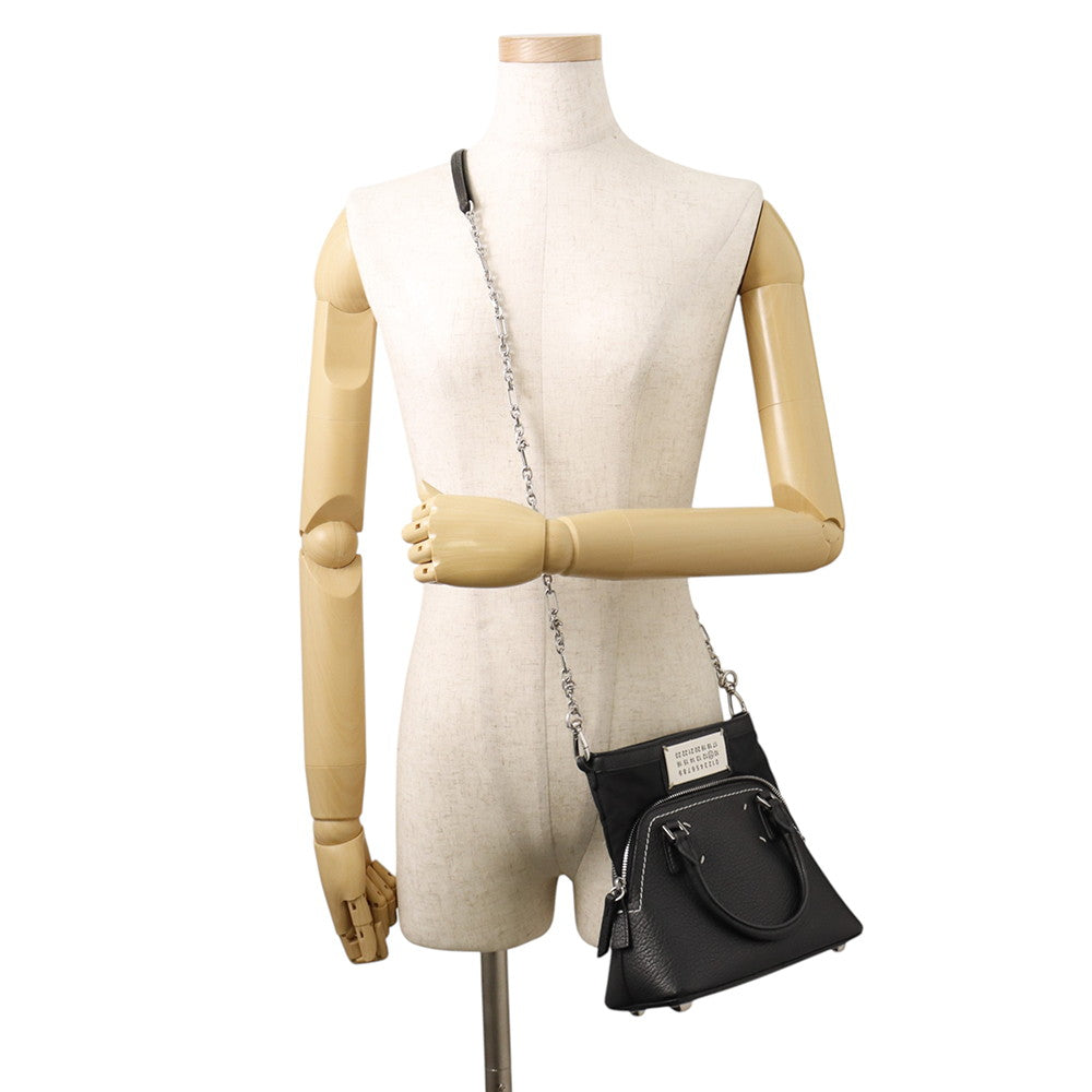 Maison Margiela Maison Margiela 5AC 2WAY Handbag BlackS56WG0081P0396T8013 Leather Nylon Size micro