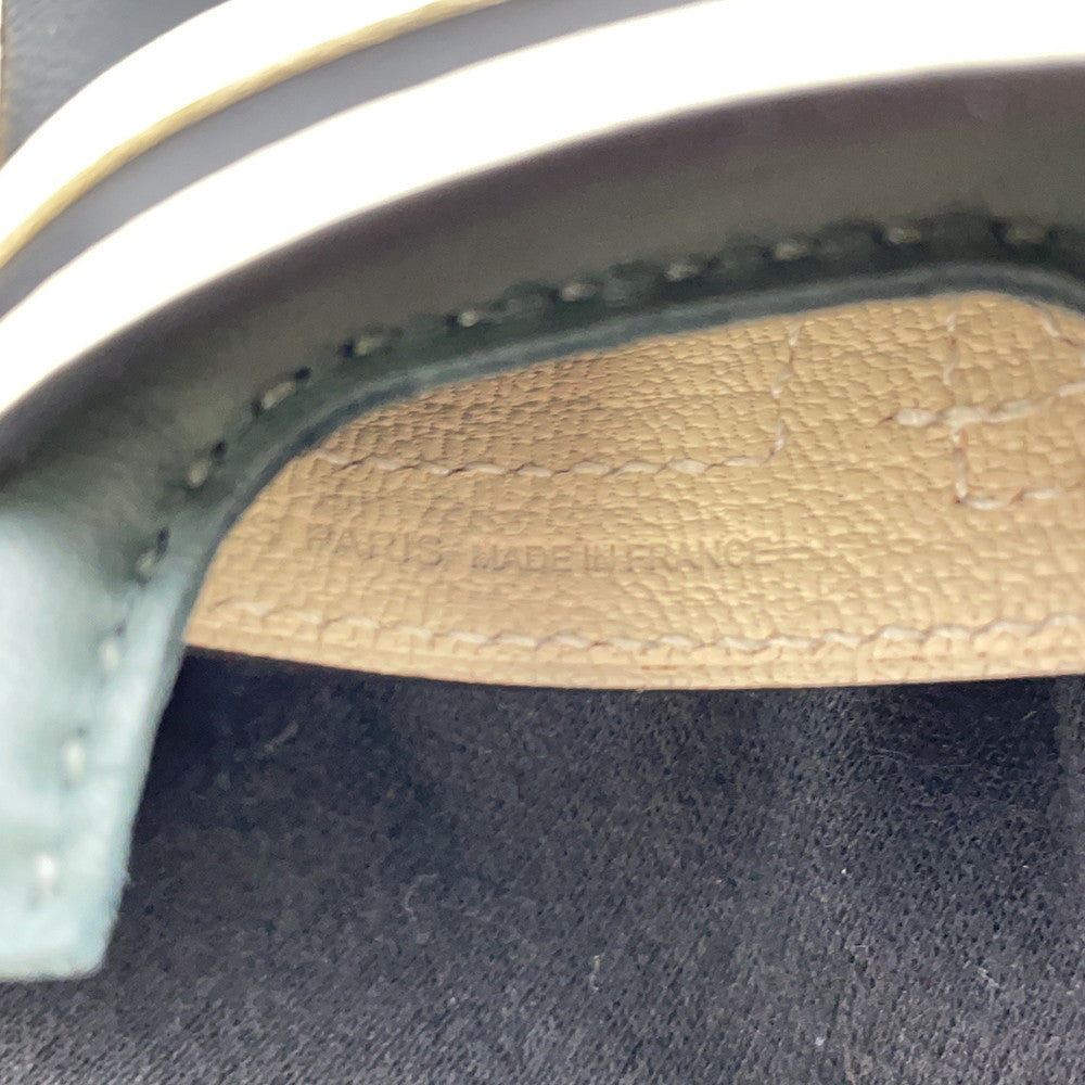 HERMES Rodeo Robeo 24 Size PM Vert Mangrove / Black / Craie Lambskin