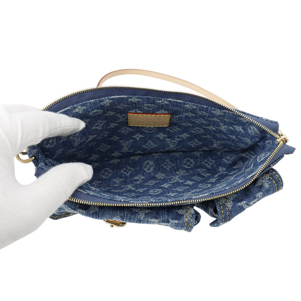 LOUIS VUITTON Pochette Accessoires Cargo Blue DenimM27602 Monogram Denim