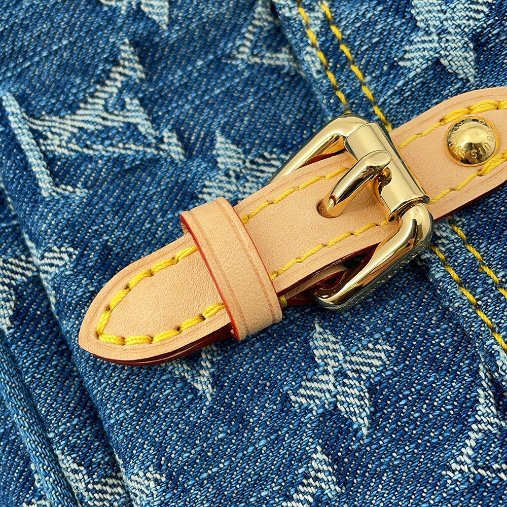 LOUIS VUITTON Pochette Accessoires Cargo Blue DenimM27602 Monogram Denim