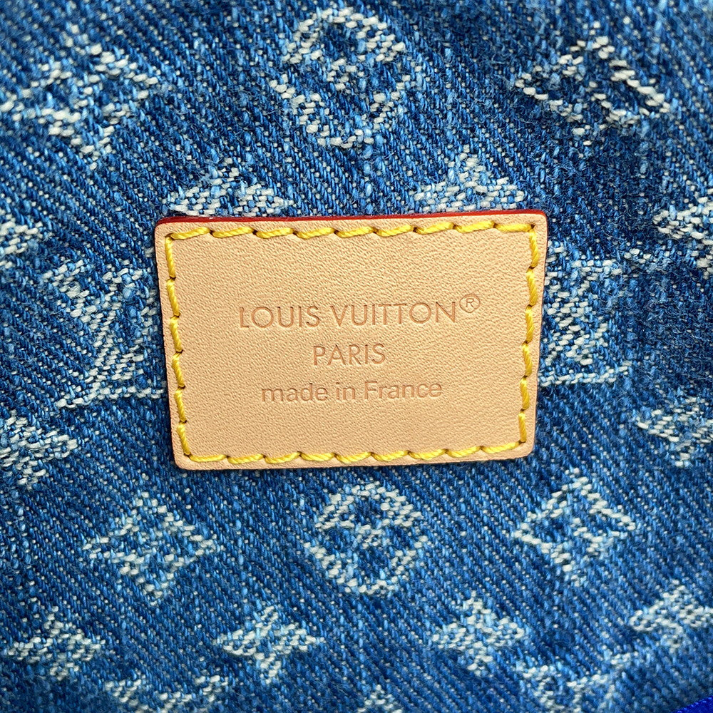 LOUIS VUITTON Pochette Accessoires Cargo Blue DenimM27602 Monogram Denim