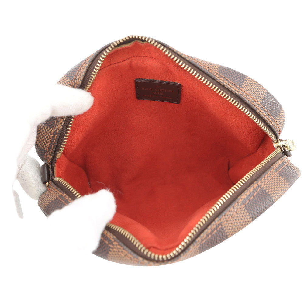 LOUIS VUITTON Pochette・Ipanema OrangeN51296 Damier Ebene Canvas
