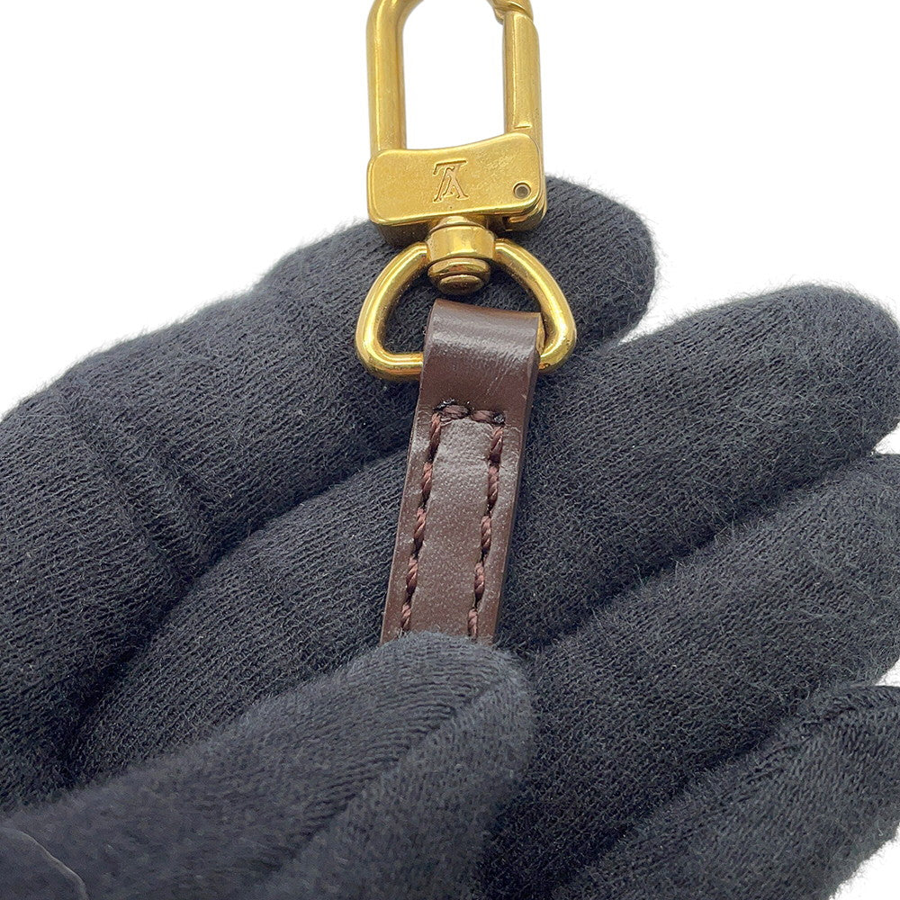 LOUIS VUITTON Pochette・Ipanema OrangeN51296 Damier Ebene Canvas