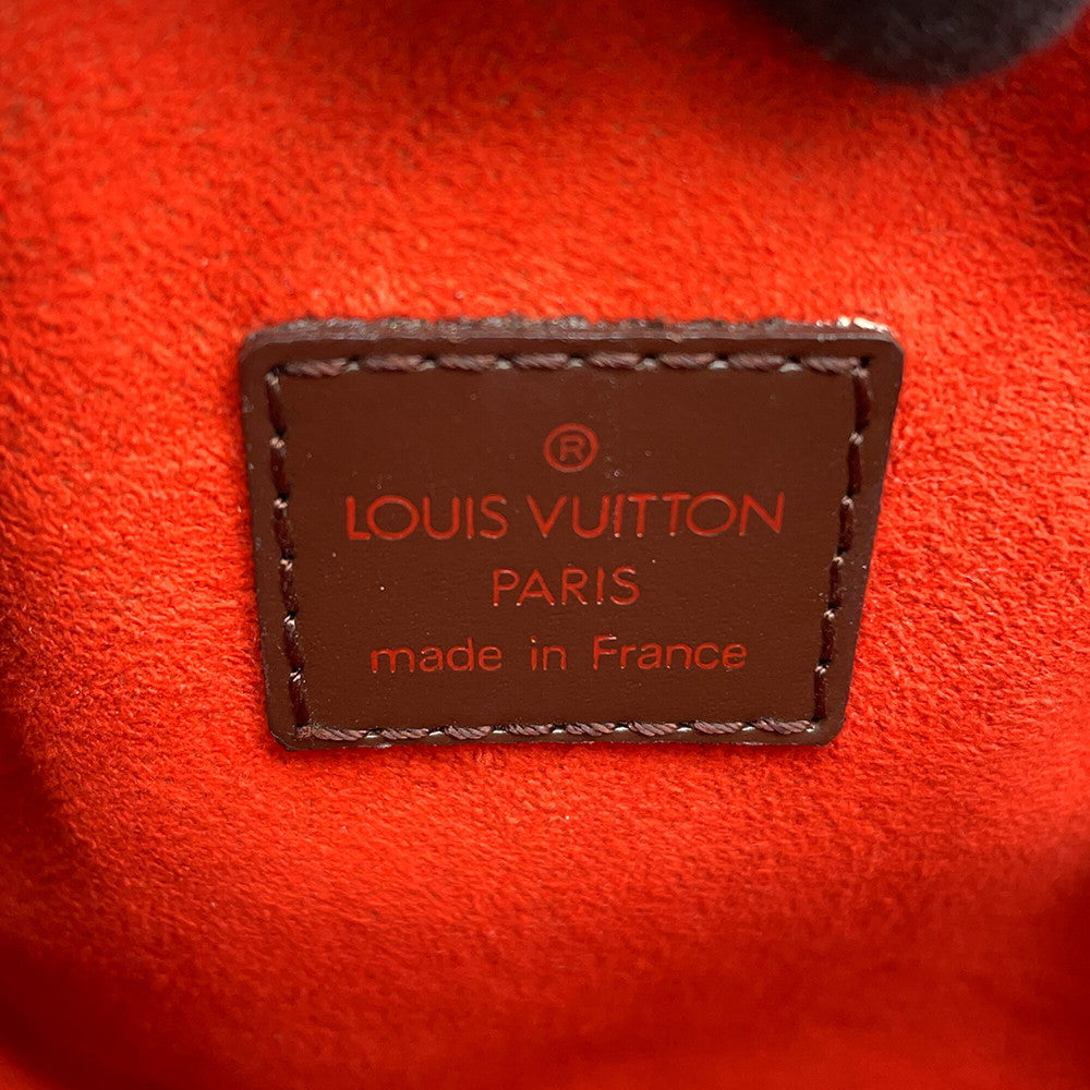 LOUIS VUITTON Pochette・Ipanema OrangeN51296 Damier Ebene Canvas