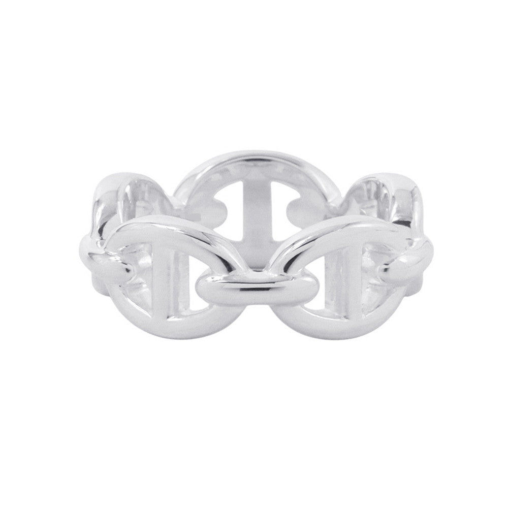 HERMES Chaine d'Ancre Anchene Ring Size PM/49/#9 SV925