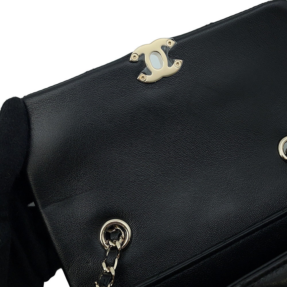 CHANEL Matelasse Mini Flap ChainShoulder Bag BlackAP4592 Lambskin Size Mini(7.5")