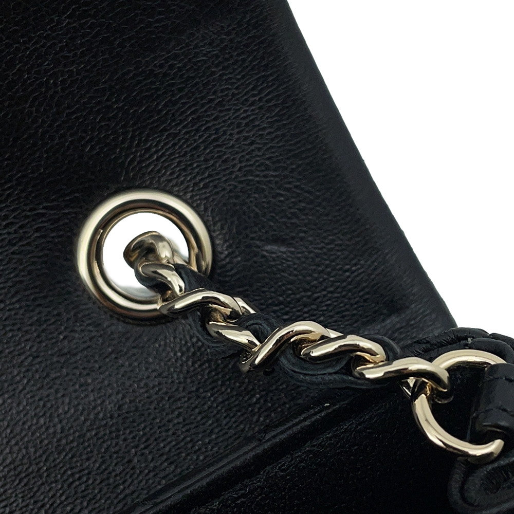 CHANEL Matelasse Mini Flap ChainShoulder Bag BlackAP4592 Lambskin Size Mini(7.5")