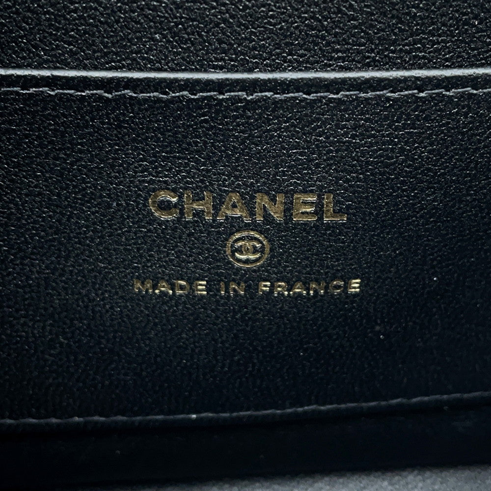 CHANEL Matelasse Mini Flap ChainShoulder Bag BlackAP4592 Lambskin Size Mini(7.5")