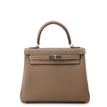 HERMES Kelly Retourne Etoupe Togo Leather Size 25