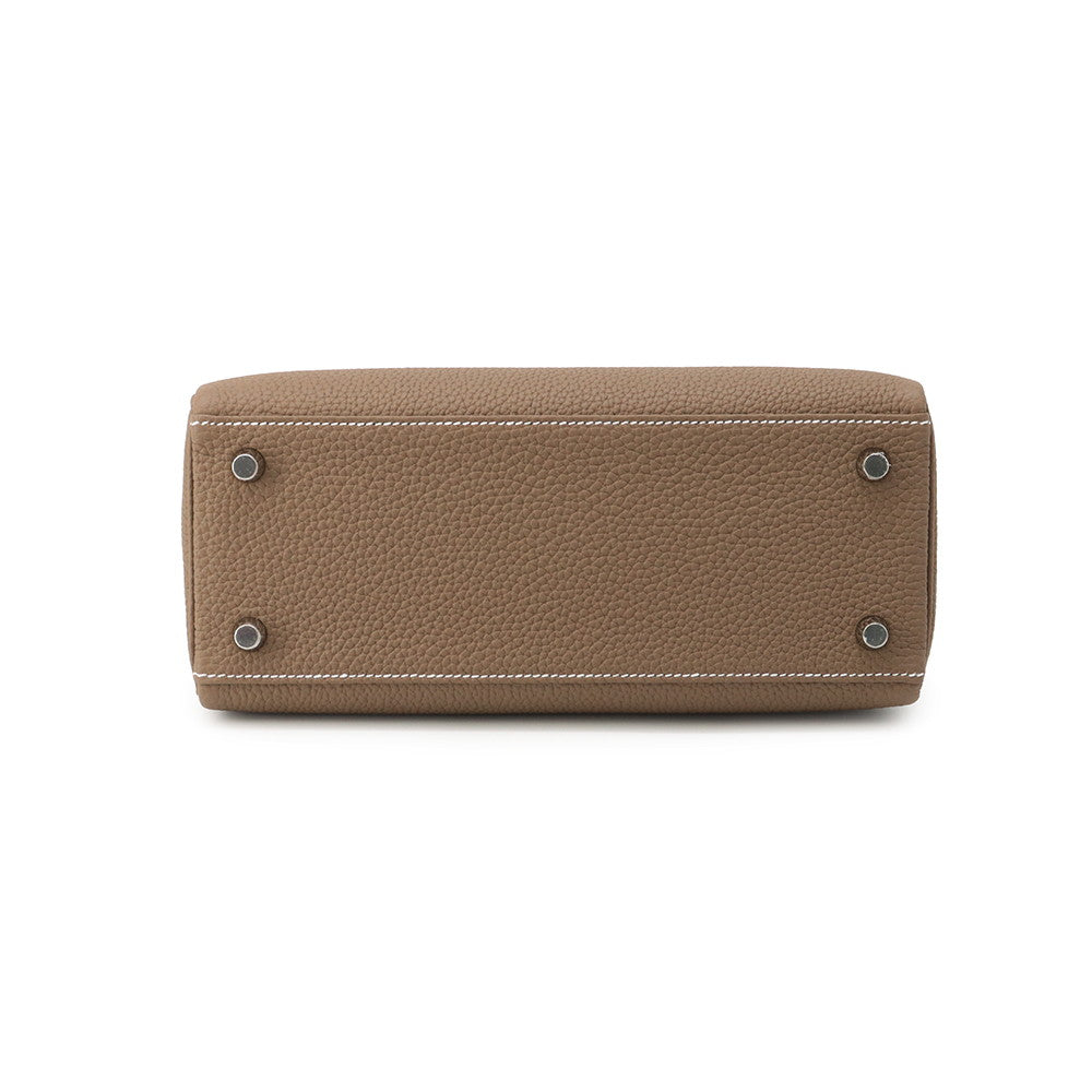 HERMES Kelly Retourne Etoupe Togo Leather Size 25