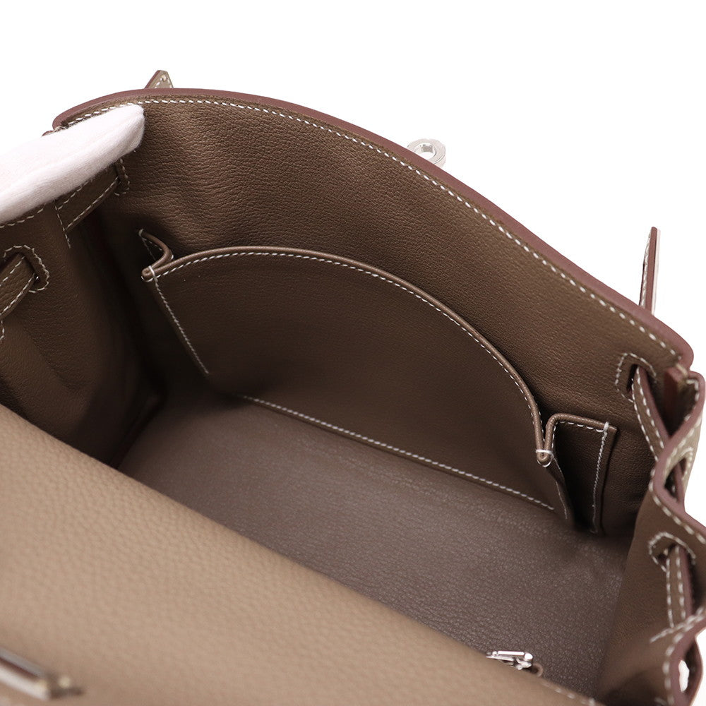 HERMES Kelly Retourne Etoupe Togo Leather Size 25
