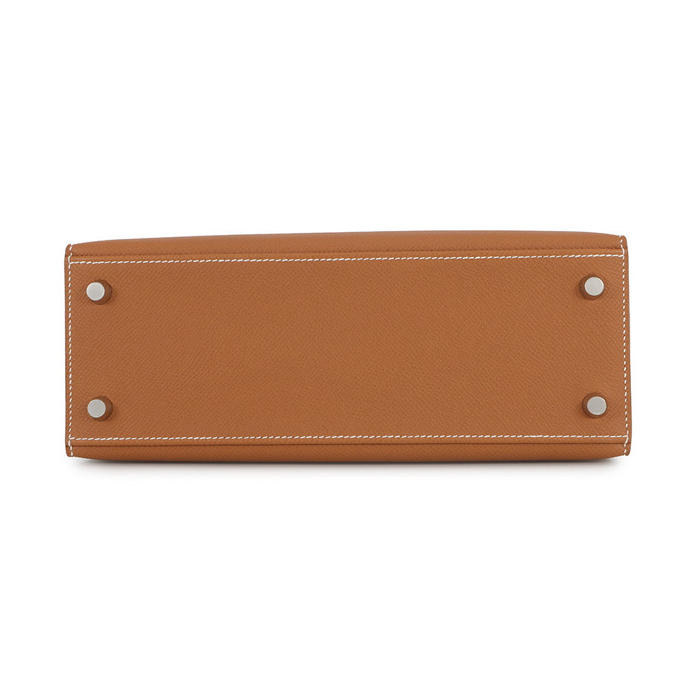 HERMES Kelly Sellier Gold Epsom Size 25