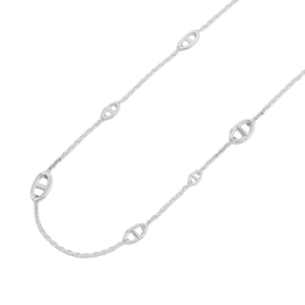 HERMES Chaine d'Ancre Farandole Necklace Size 80 SV925