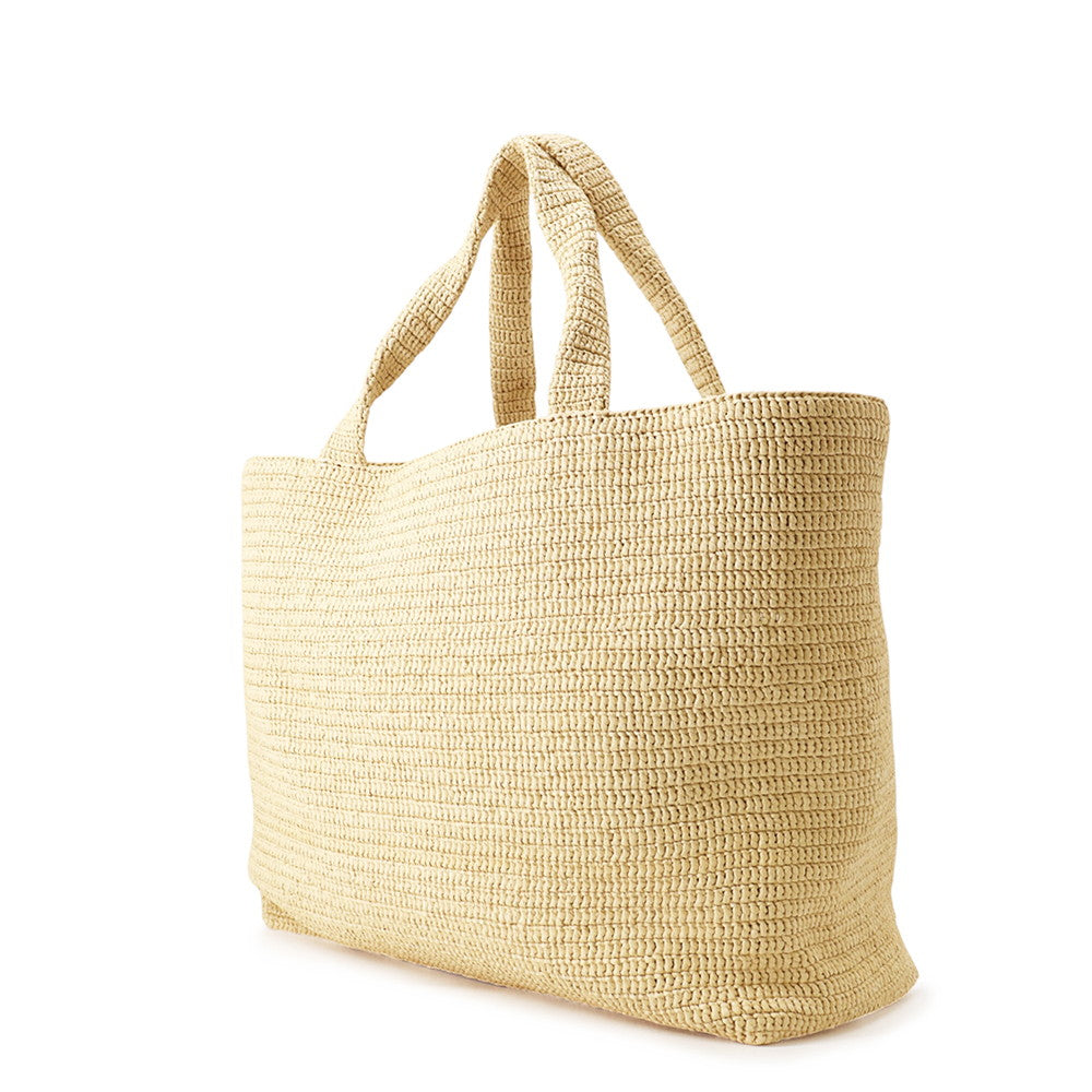 SAINT LAURENT PARIS Tote bag Beige776763 Raffia Leather