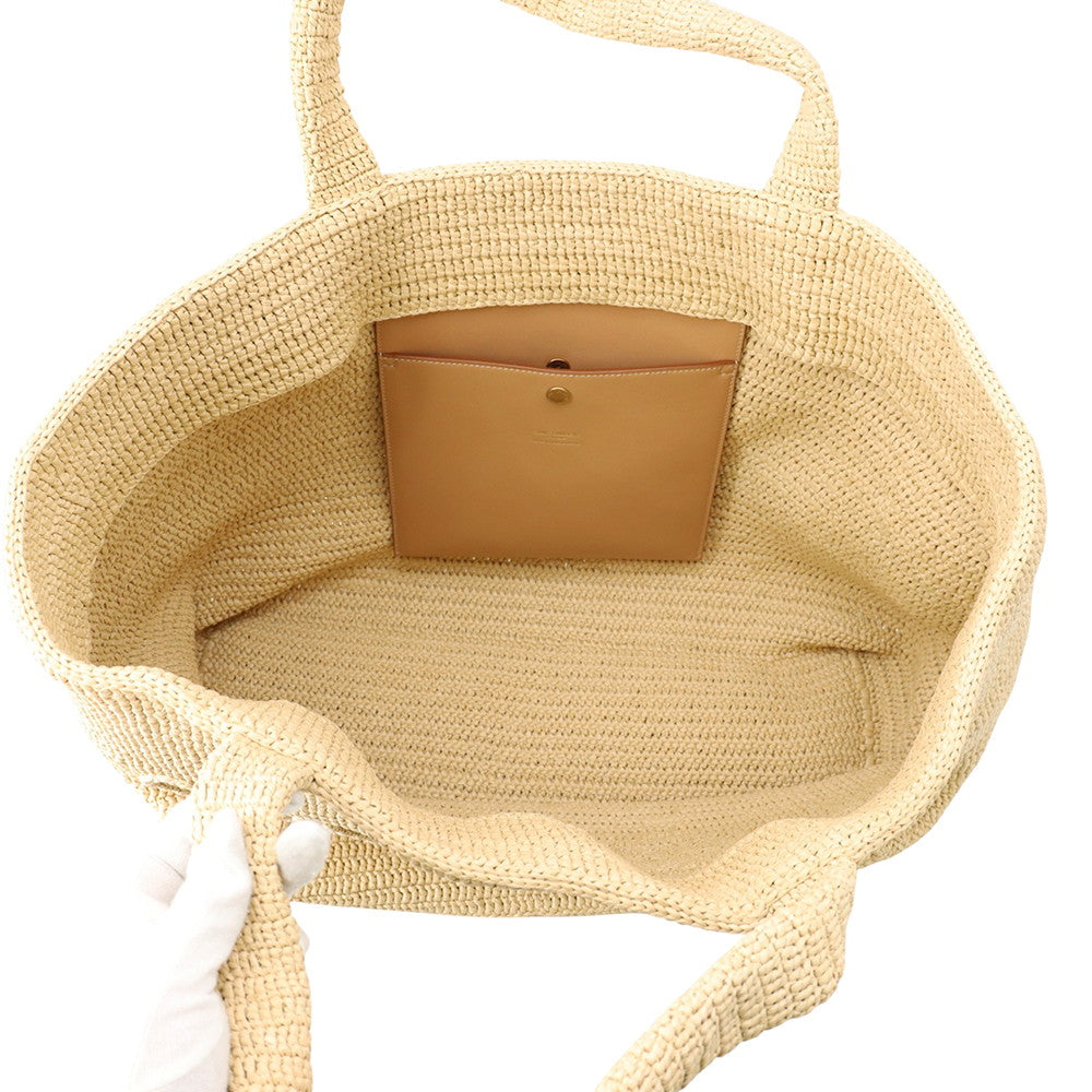 SAINT LAURENT PARIS Tote bag Beige776763 Raffia Leather