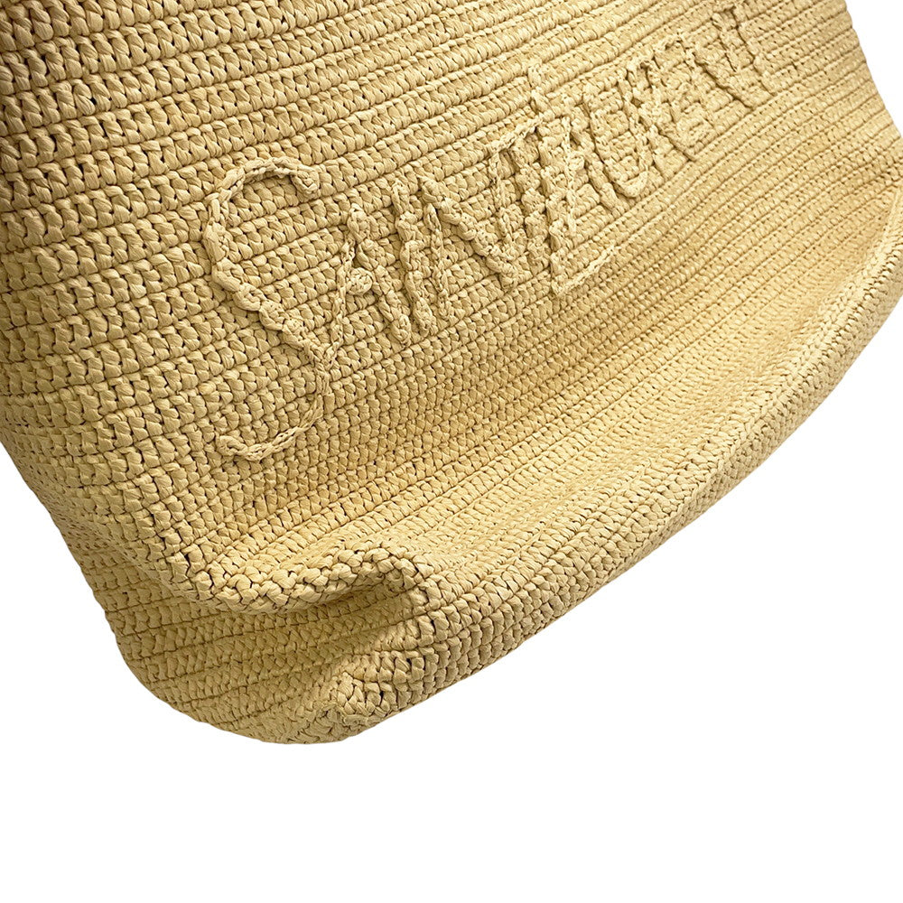 SAINT LAURENT PARIS Tote bag Beige776763 Raffia Leather