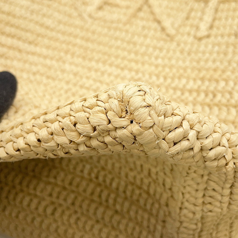 SAINT LAURENT PARIS Tote bag Beige776763 Raffia Leather