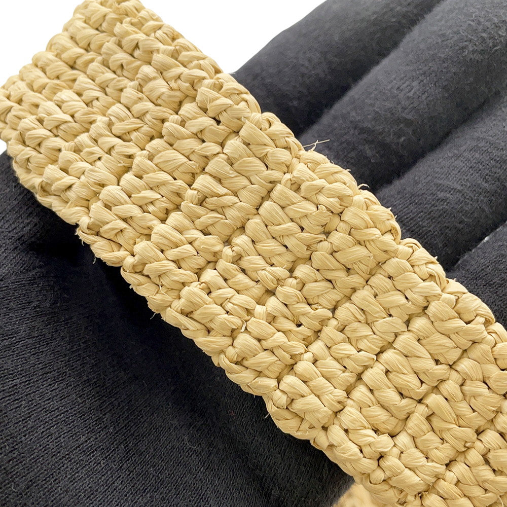 SAINT LAURENT PARIS Tote bag Beige776763 Raffia Leather