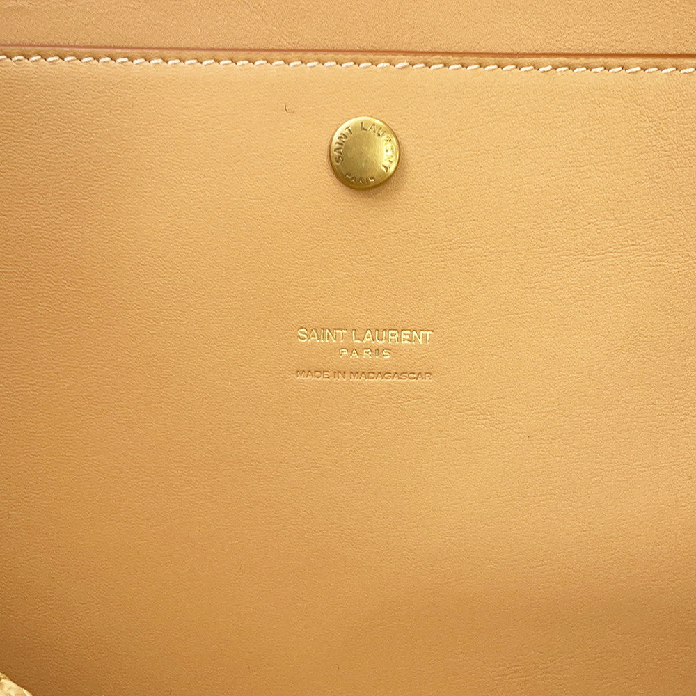 SAINT LAURENT PARIS Tote bag Beige776763 Raffia Leather