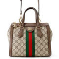 GUCCI Ophidia Small Tote Bag Beige/Brown547551 GG Supreme Leather Size Small