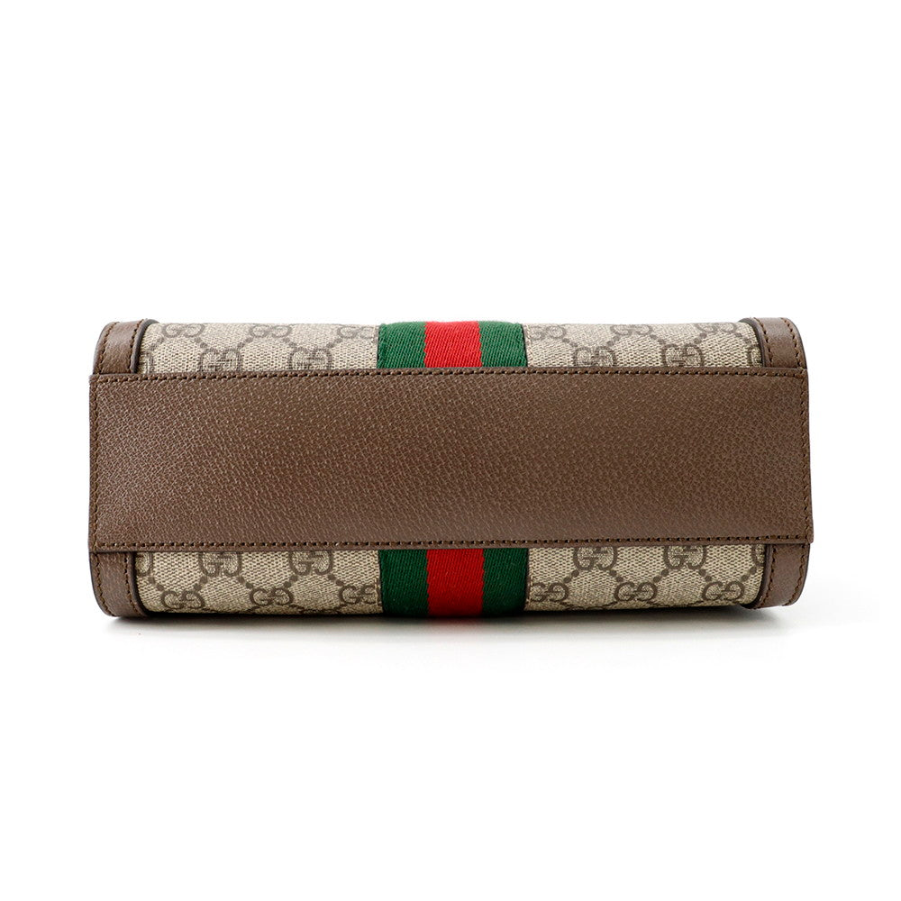 GUCCI Ophidia Small Tote Bag Beige/Brown547551 GG Supreme Leather Size Small