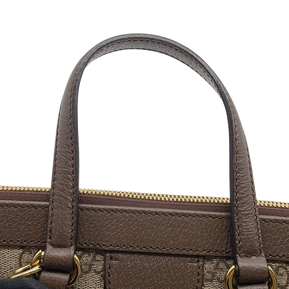 GUCCI Ophidia Small Tote Bag Beige/Brown547551 GG Supreme Leather Size Small