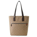 GUCCI GG CanvasTote Bag Beige/Brown834796 GG Canvas Leather