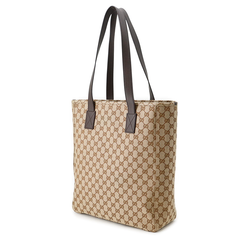 GUCCI GG CanvasTote Bag Beige/Brown834796 GG Canvas Leather