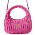 MIUMIU Wonder Hobo Bag Pink5BC125 suede