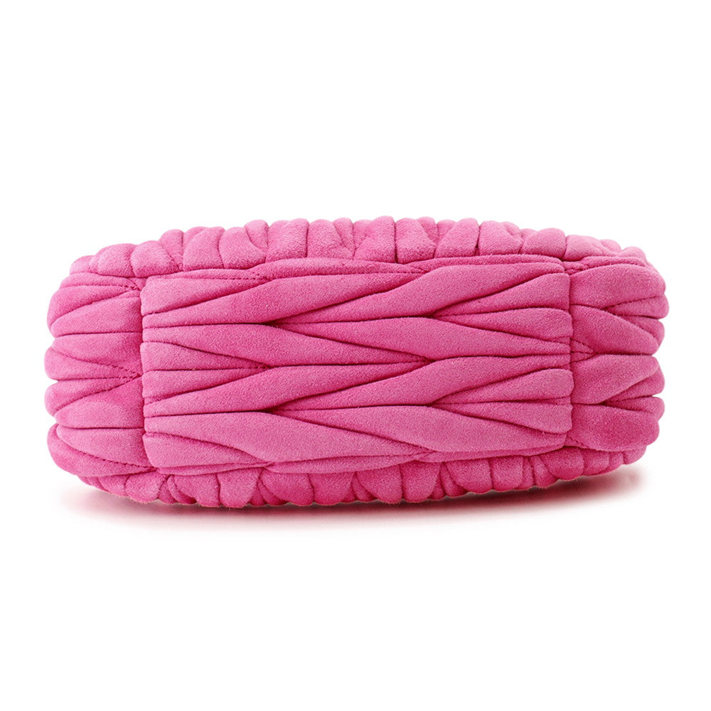 MIUMIU Wonder Hobo Bag Pink5BC125 suede