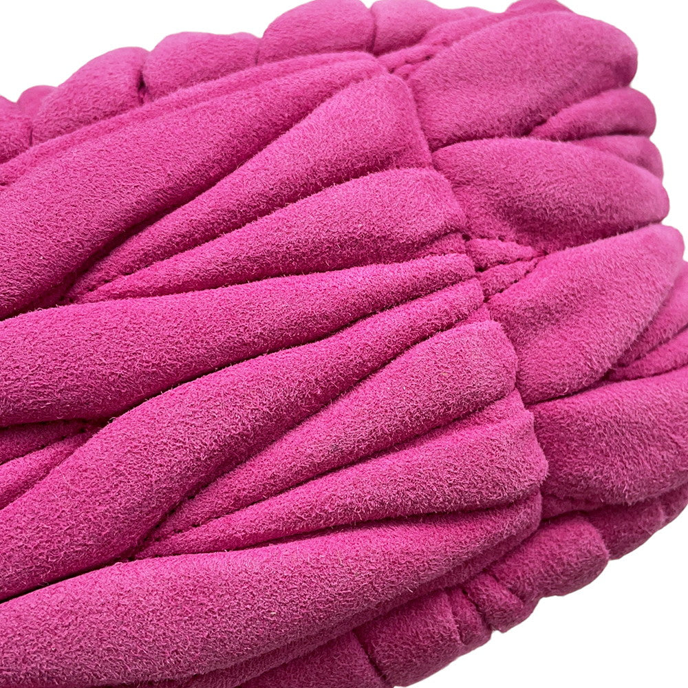 MIUMIU Wonder Hobo Bag Pink5BC125 suede