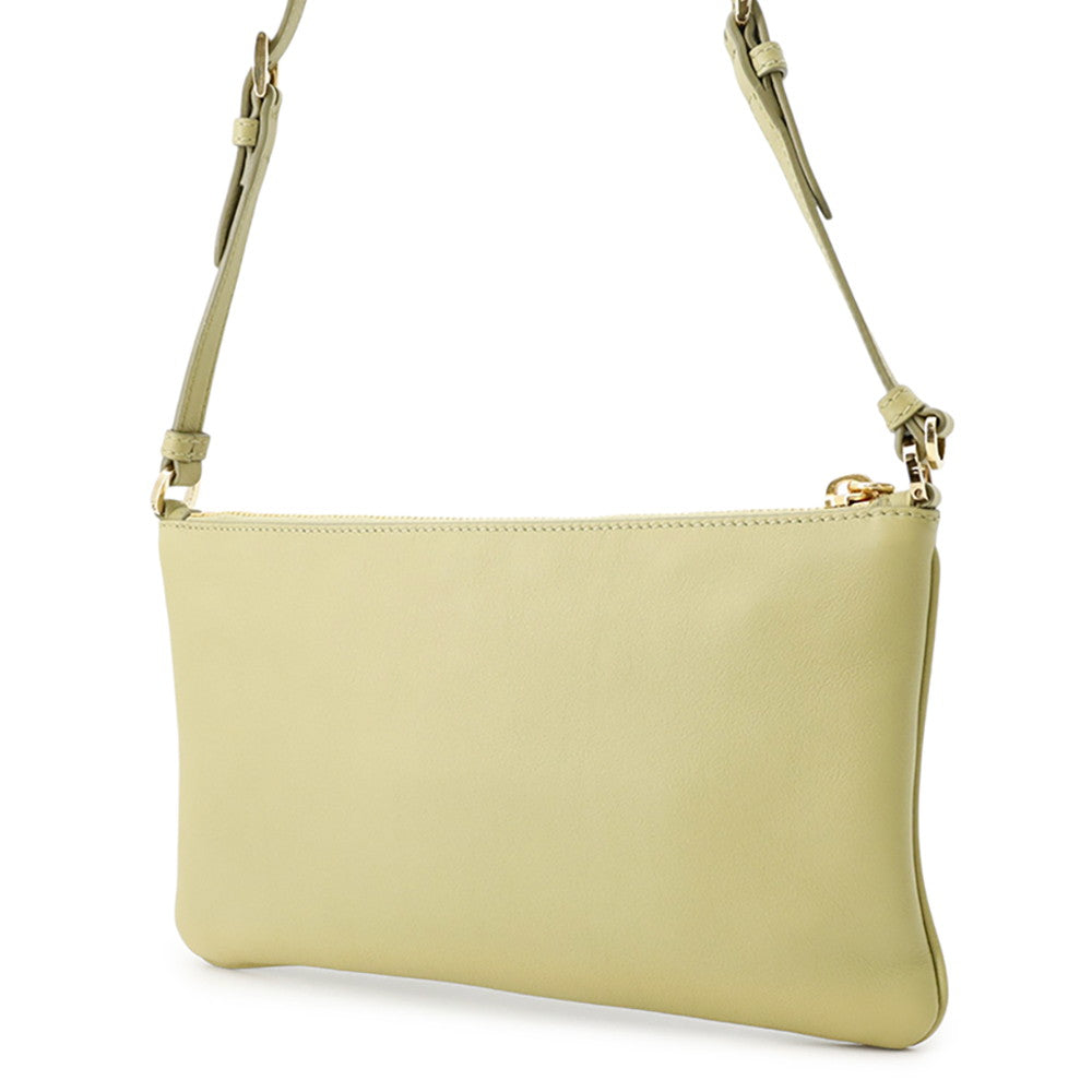 PRADA One Shoulder Bag Green1BC238 Leather