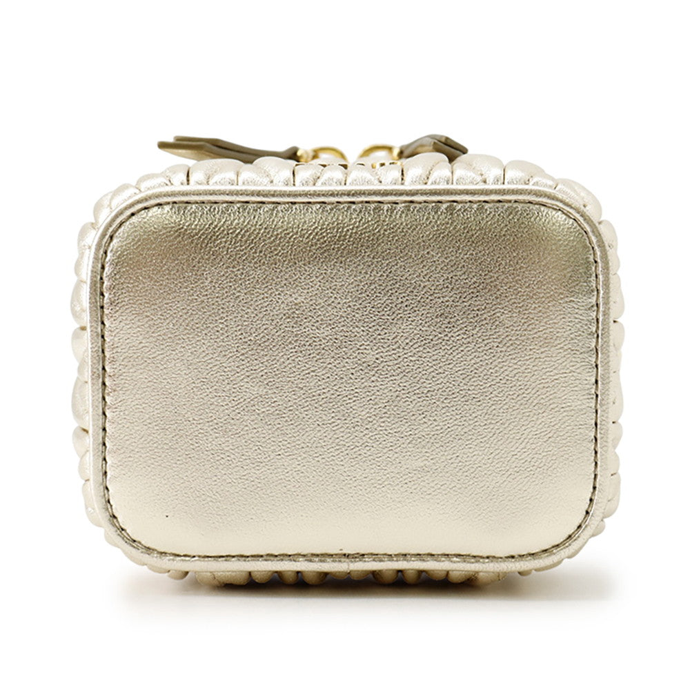 MIUMIU Materasse Shoulder Bag Gold5NR018 Leather