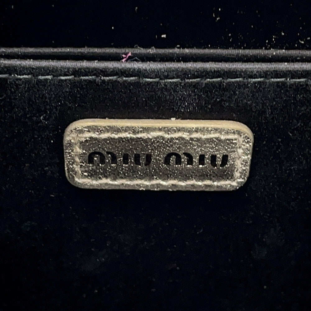 MIUMIU Materasse Shoulder Bag Gold5NR018 Leather