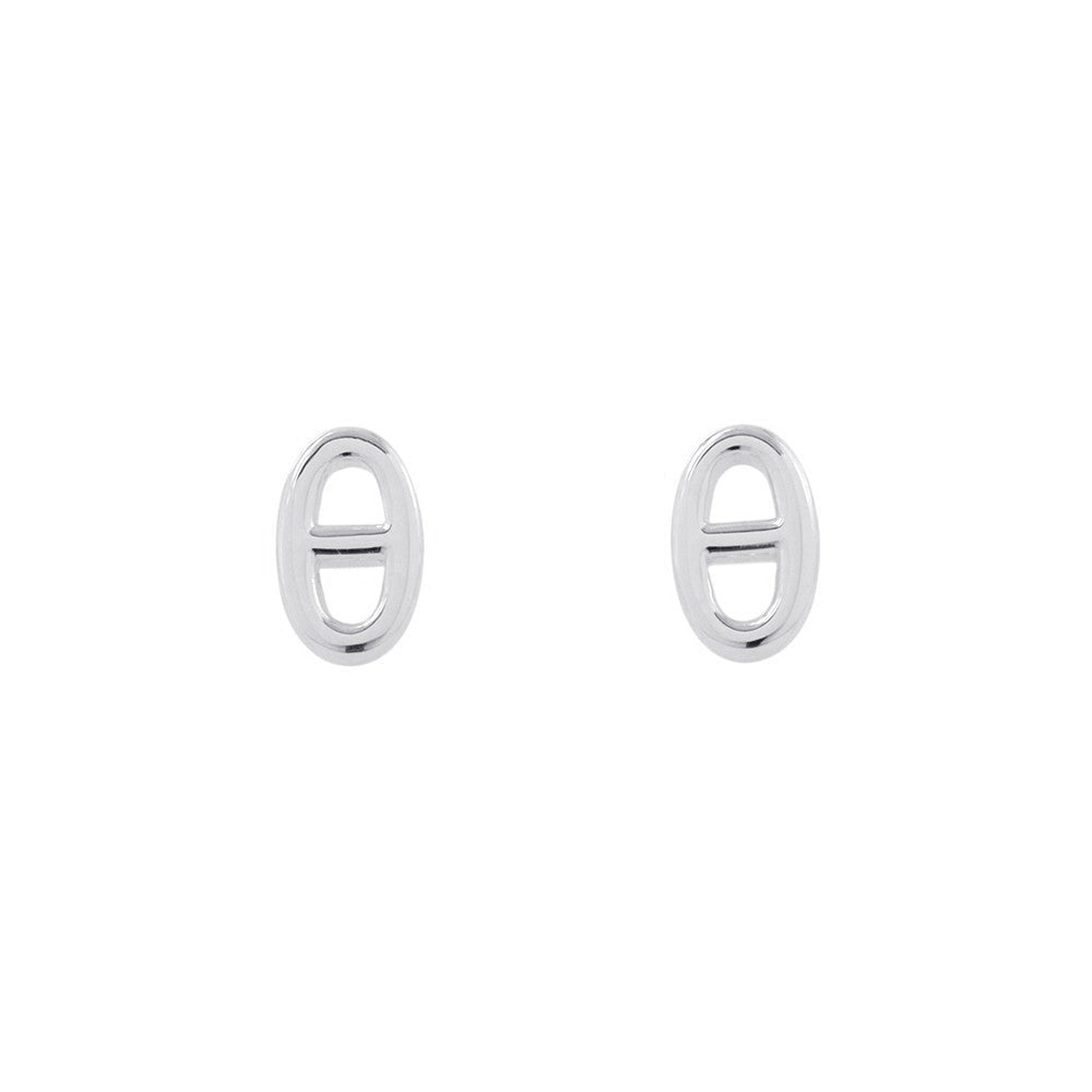 HERMES Chaine d'Ancre motif Farandole Earrings Size TPM SV925